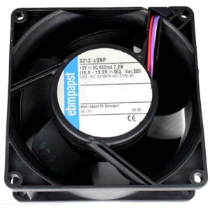 Ebmpapst 3212J/2NP 12V 600MA 7.2W 4wires Cooling Fan